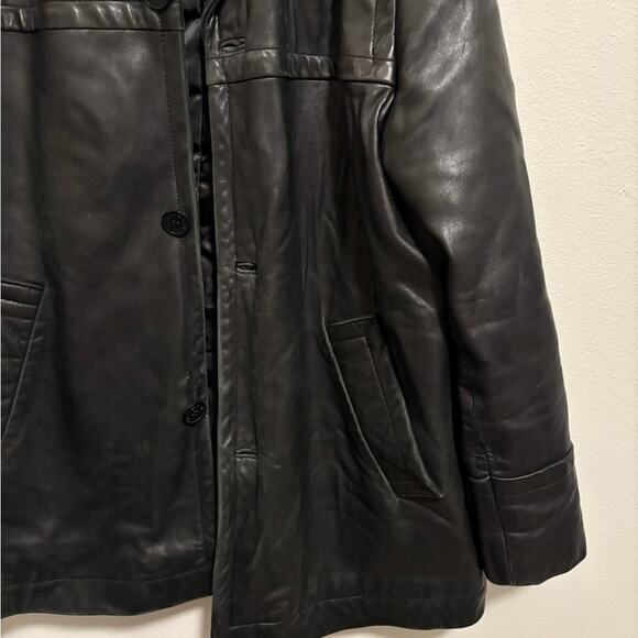 Men's Kenneth Cole Reaction 100% Leather Jacket XL - Picture 5 of 10